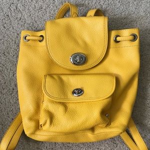 🌼Small Yellow Coach Backpack🌼